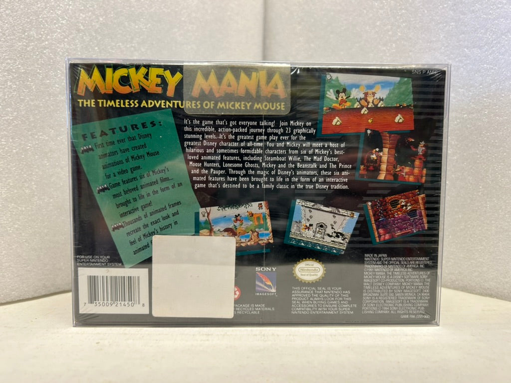 MickeyMania - SNES - New (Sealed)