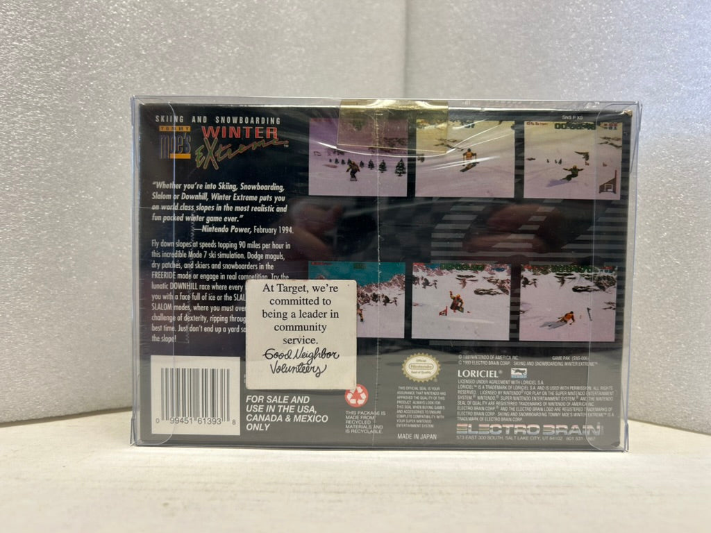 Tommy Moe's Winter Extreme: Skiing & Snowboarding - SNES - New (Sealed)