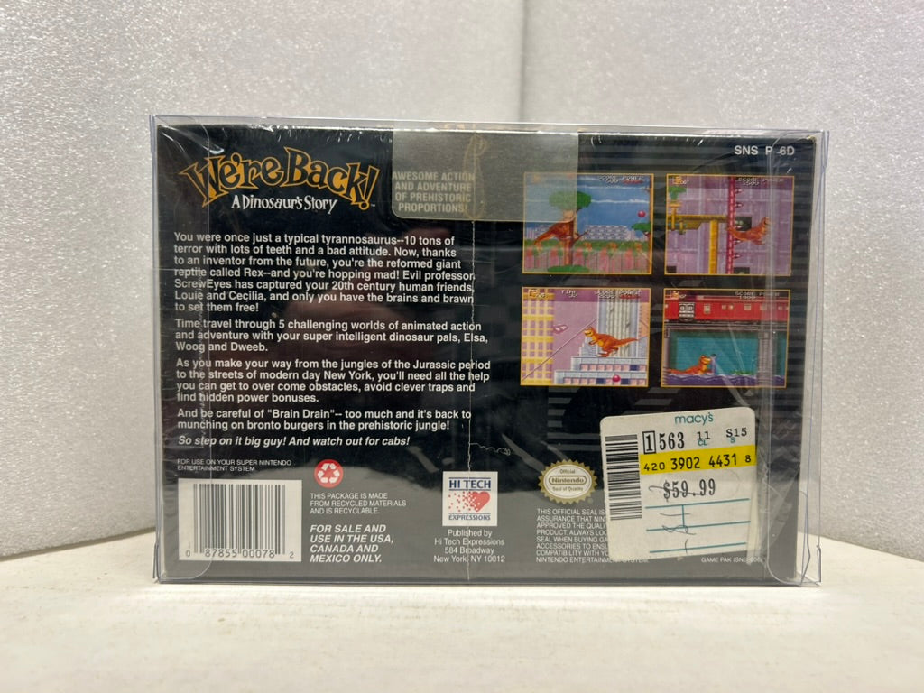 We're Back: A Dinosaur Story - SNES - New (Sealed)