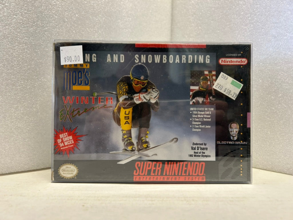 Tommy Moe's Winter Extreme: Skiing & Snowboarding - SNES - New (Sealed)