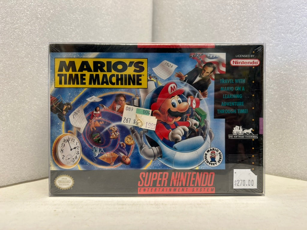 Mario's Time Machine - SNES - New (Sealed)
