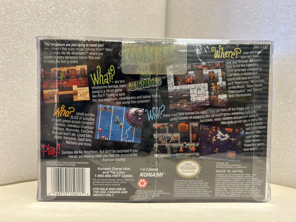 Zombies Ate My Neighbors - SNES - New (Sealed)
