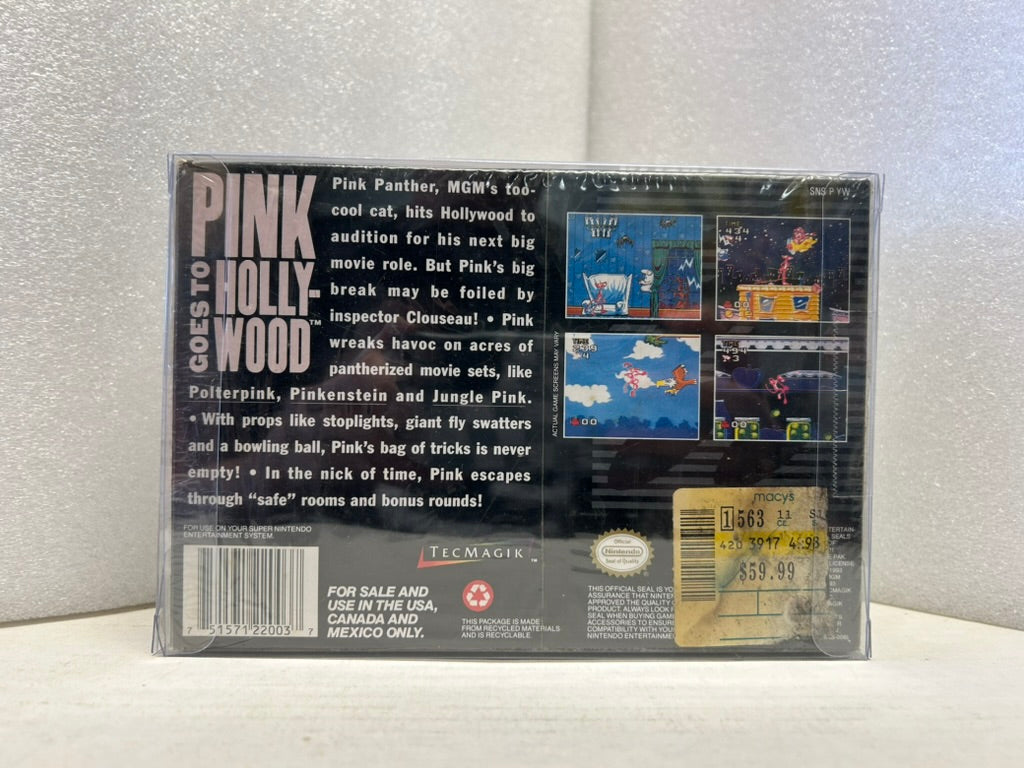 Pink Goes to Hollywood - SNES - New (Sealed)