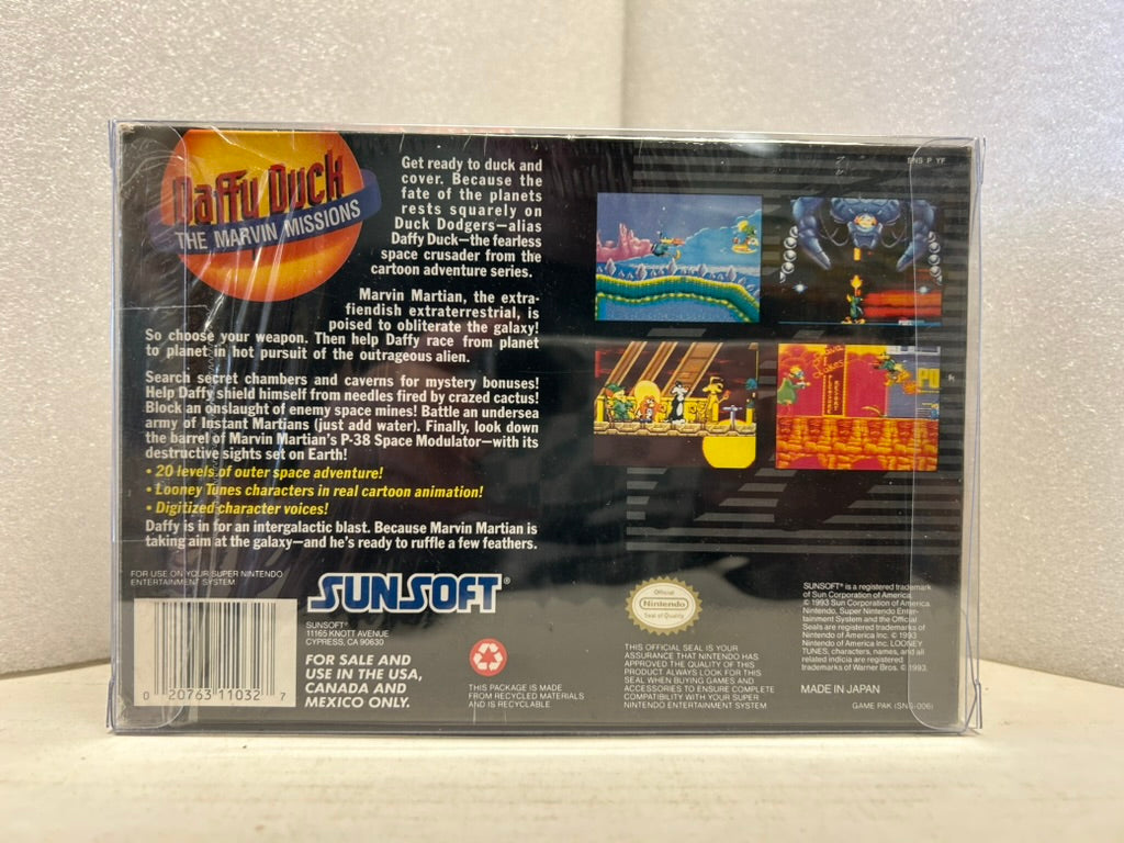 Daffy Duck: The Marvin Missions - SNES - New (Sealed)