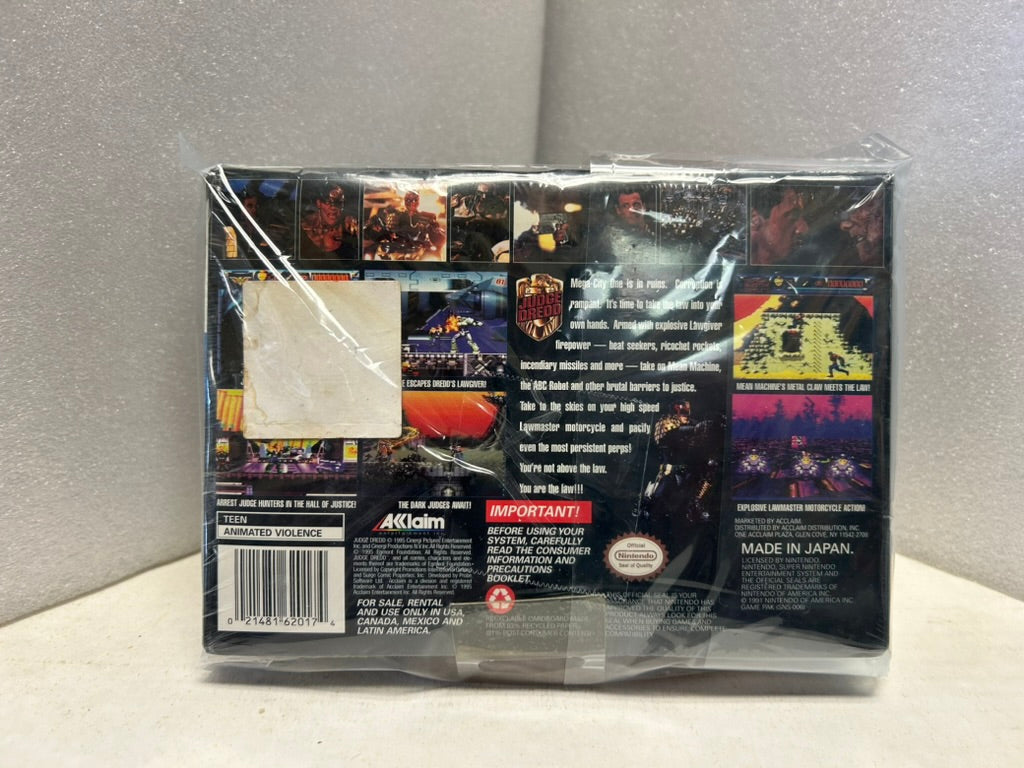 Judge Dredd - SNES - New (Sealed)