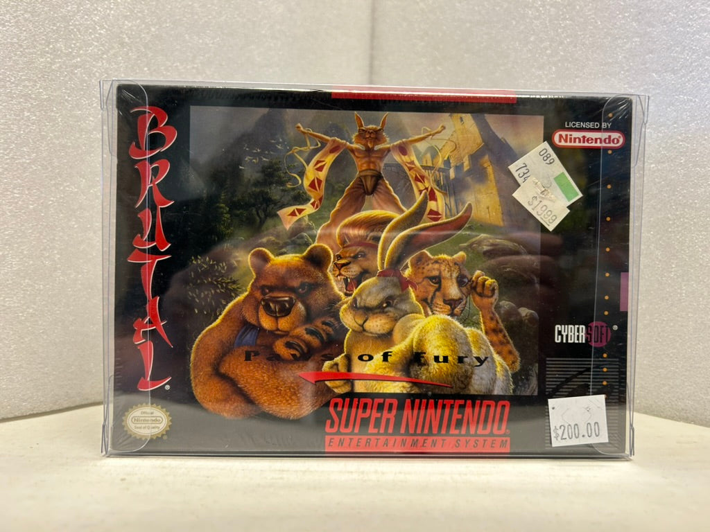 Brutal: Paws of Fury - SNES - New (Sealed)