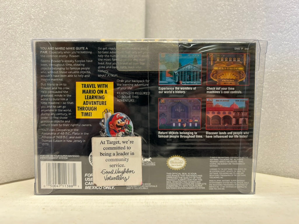 Mario's Time Machine - SNES - New (Sealed)