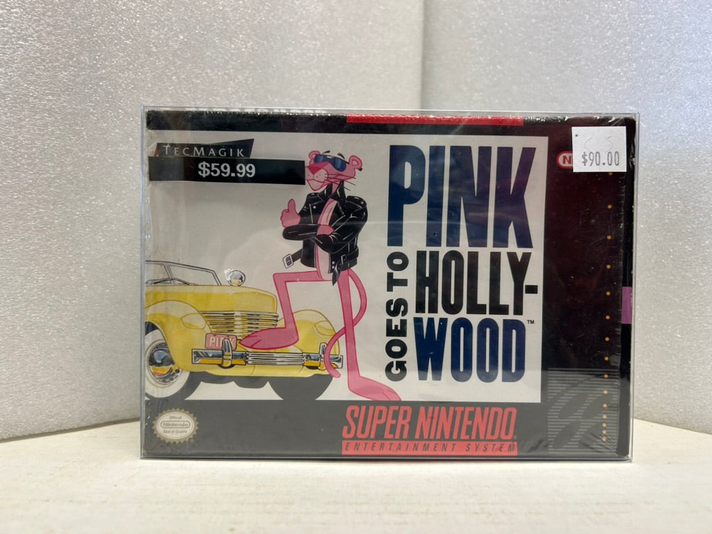 Pink Goes to Hollywood - SNES - New (Sealed)