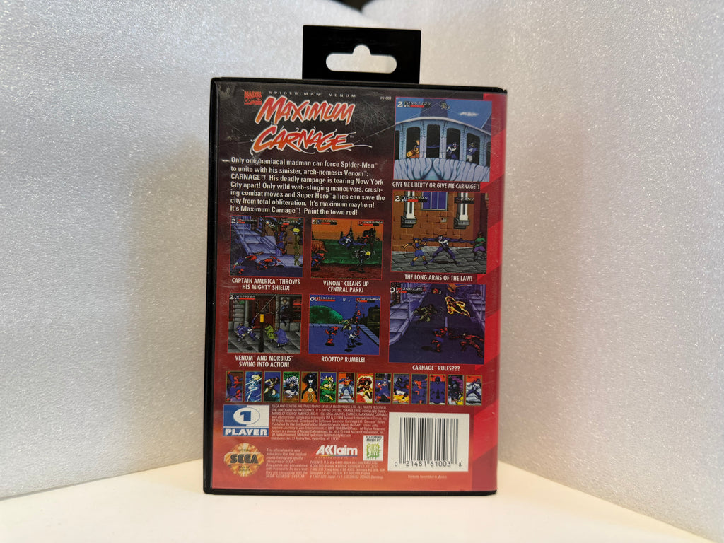 Spiderman & Venom: Maximum Carnage - Genesis - Used (Complete)
