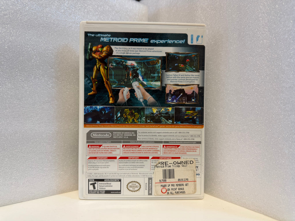 Metroid Prime Trilogy - Nintendo Wii - Used (Complete)