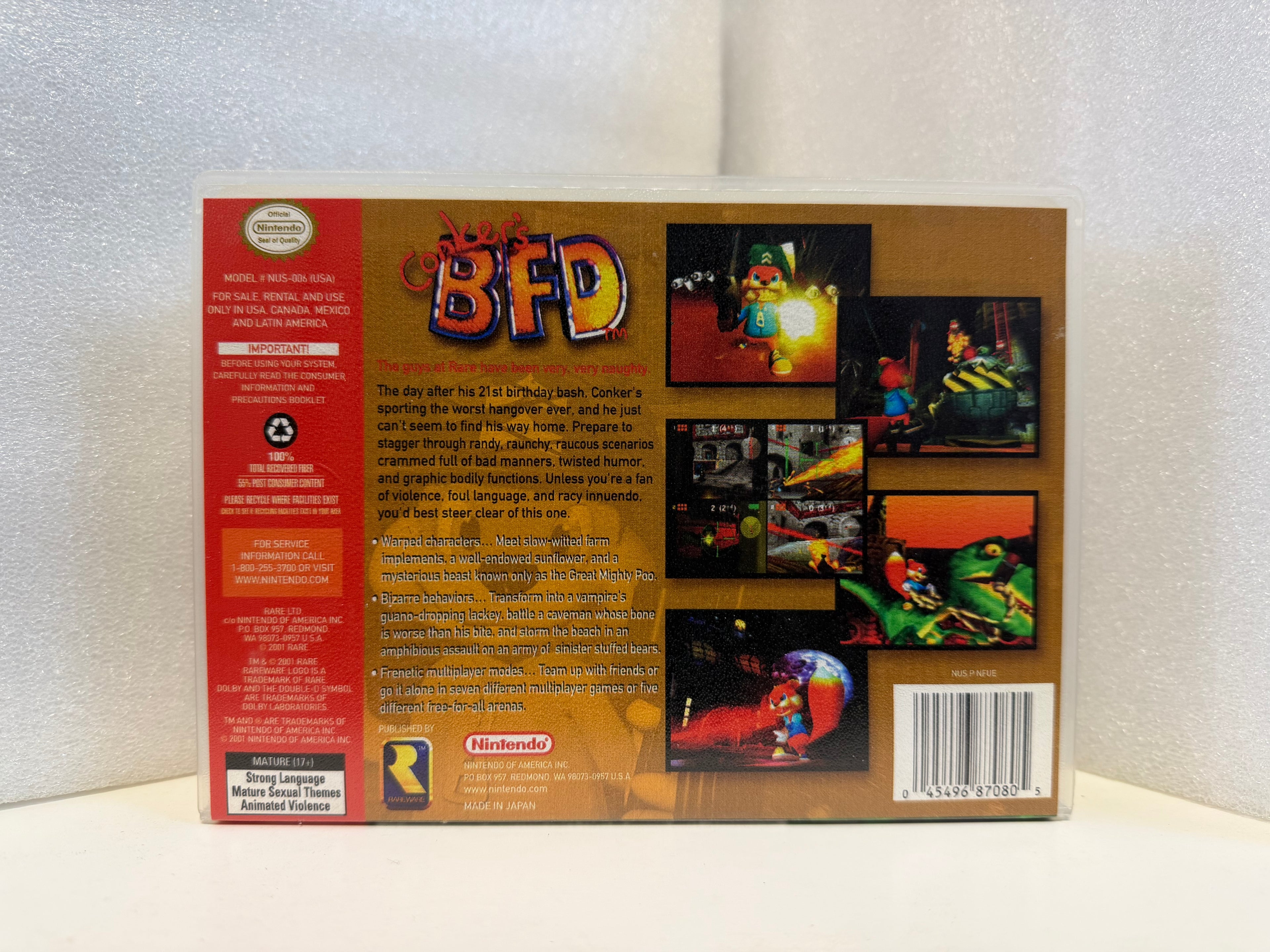 Conker's Bad Fur Day - N64 - Used (Loose)
