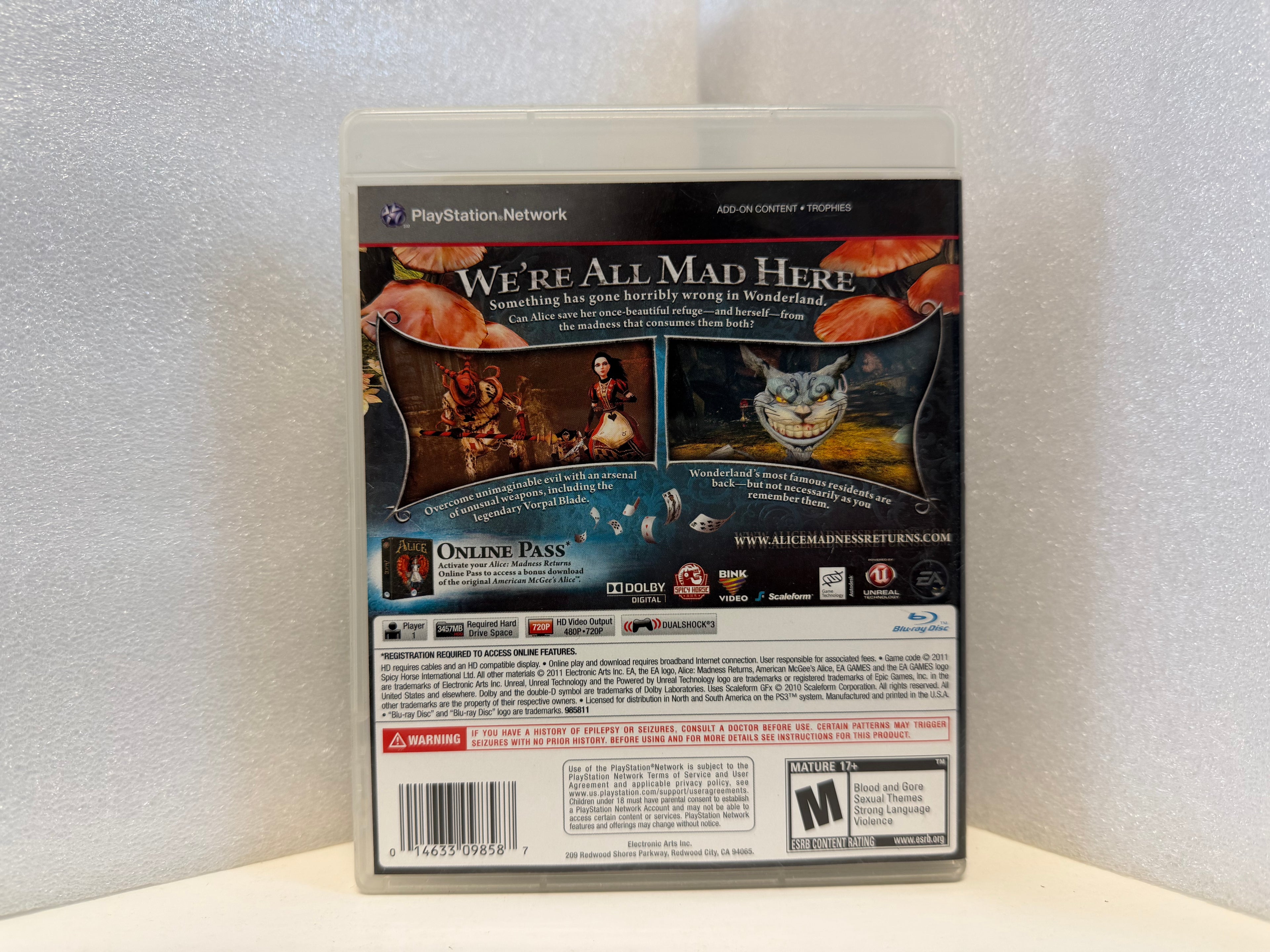 Alice: Madness Returns - PS3 - Used (Complete)