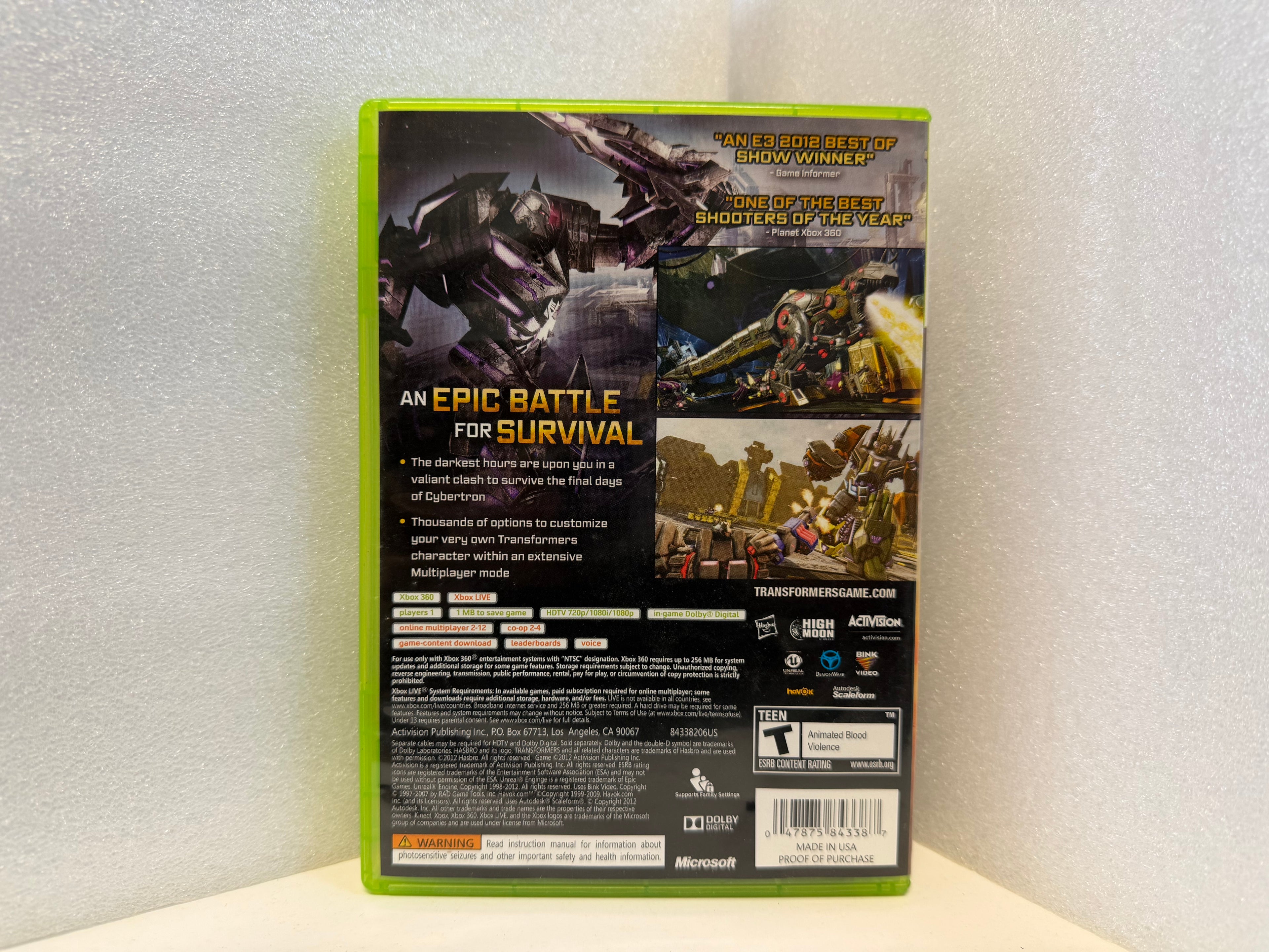 Transformers: Fall of Cybertron - Xbox 360 - Used (Complete)