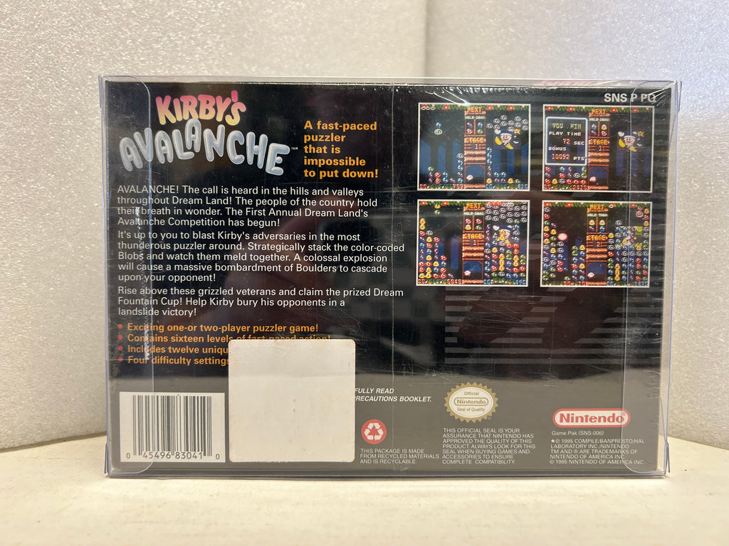 Kirby's Avalanche - SNES - New (Sealed)